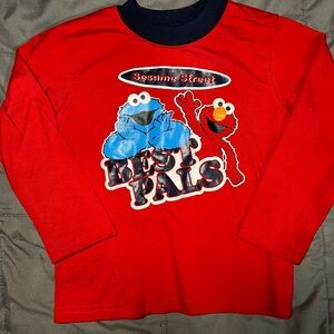 Vintage Y2K 2006 Sesame‎ Street Best Pals Long Sleeve Tee